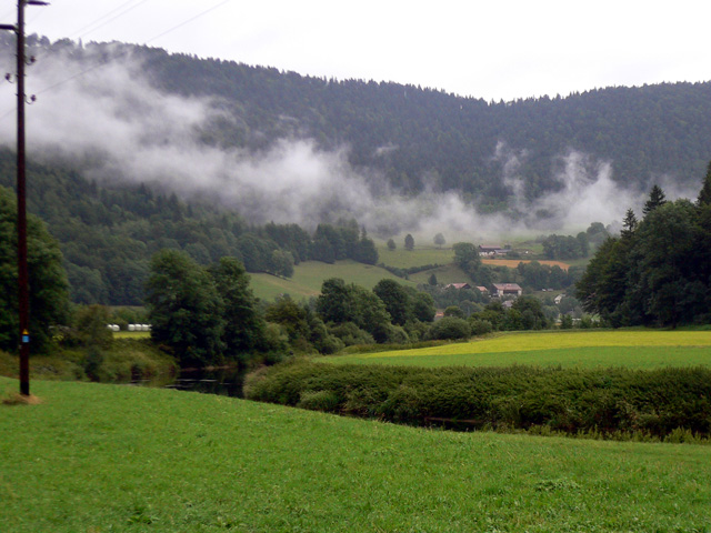 schöne Aussicht nach dem Regen